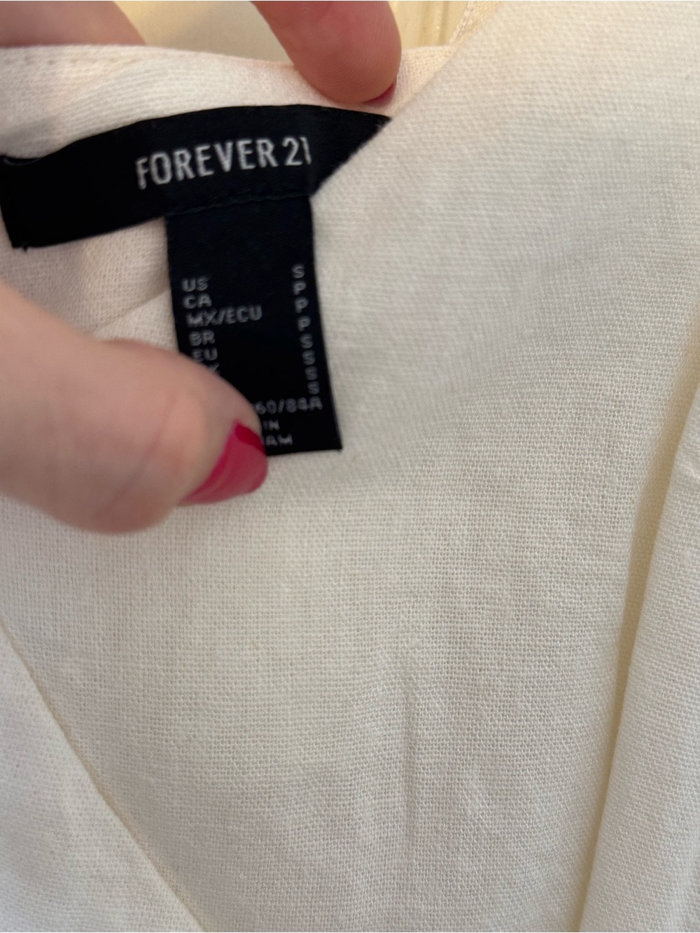 White Linen Ruffle Slip Dress - Picture 4 of 4